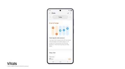 Vitals en Samsung Health