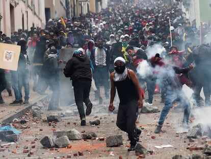 La huelga general en Ecuador, en imágenes