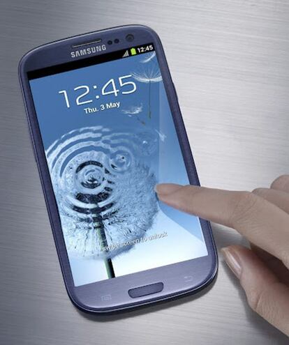 El teléfono inteligente Samsung Galaxy S III.