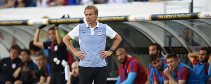 Klinsmann, durante el partido contra Paraguay.