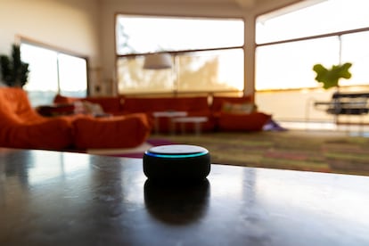 Amazon's Alexa device inside a home