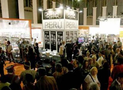 El pabellón de Perú en el Palacio de Congresos de Fira de Barcelona, donde se celebra este año Liber 2007.