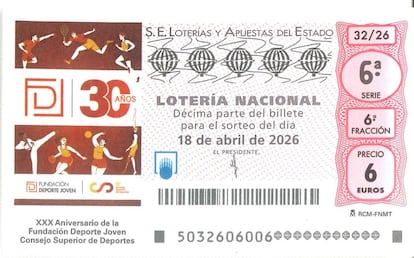 Décimo Lotería Nacional 18 de abril 2026