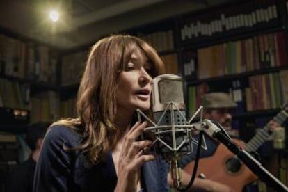 La cantante Carla Bruni.