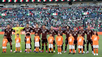 La selección mexicana durante un partido amistoso frente a Uruguay, en Denver, el pasado 5 de junio.