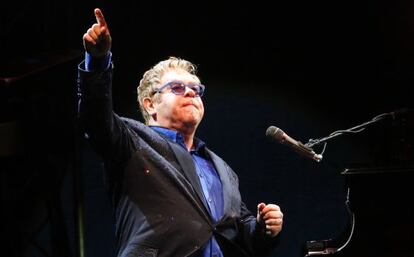 Elton John, ayer en el festival de Cap Roig.