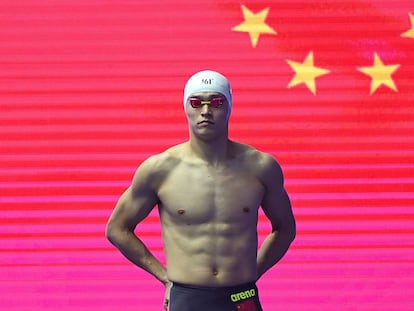 Sun Yang, durante una prueba reciente en Gwangju, Corea del Sur.