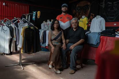 Elisete Teixeira Pereira, Wilson Roberto Pereira y Octavio Pereira en São Paulo, Brasil.