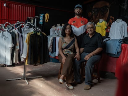 Elisete Teixeira Pereira, Wilson Roberto Pereira y Octavio Pereira en São Paulo, Brasil.