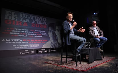 Manolo García y Quimi Portet, en un momento de su comparecencia este martes.