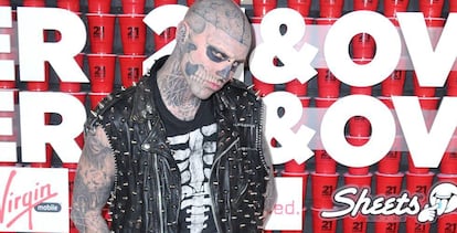 Rick Genest, en una imagen tomada en febrero de este año.