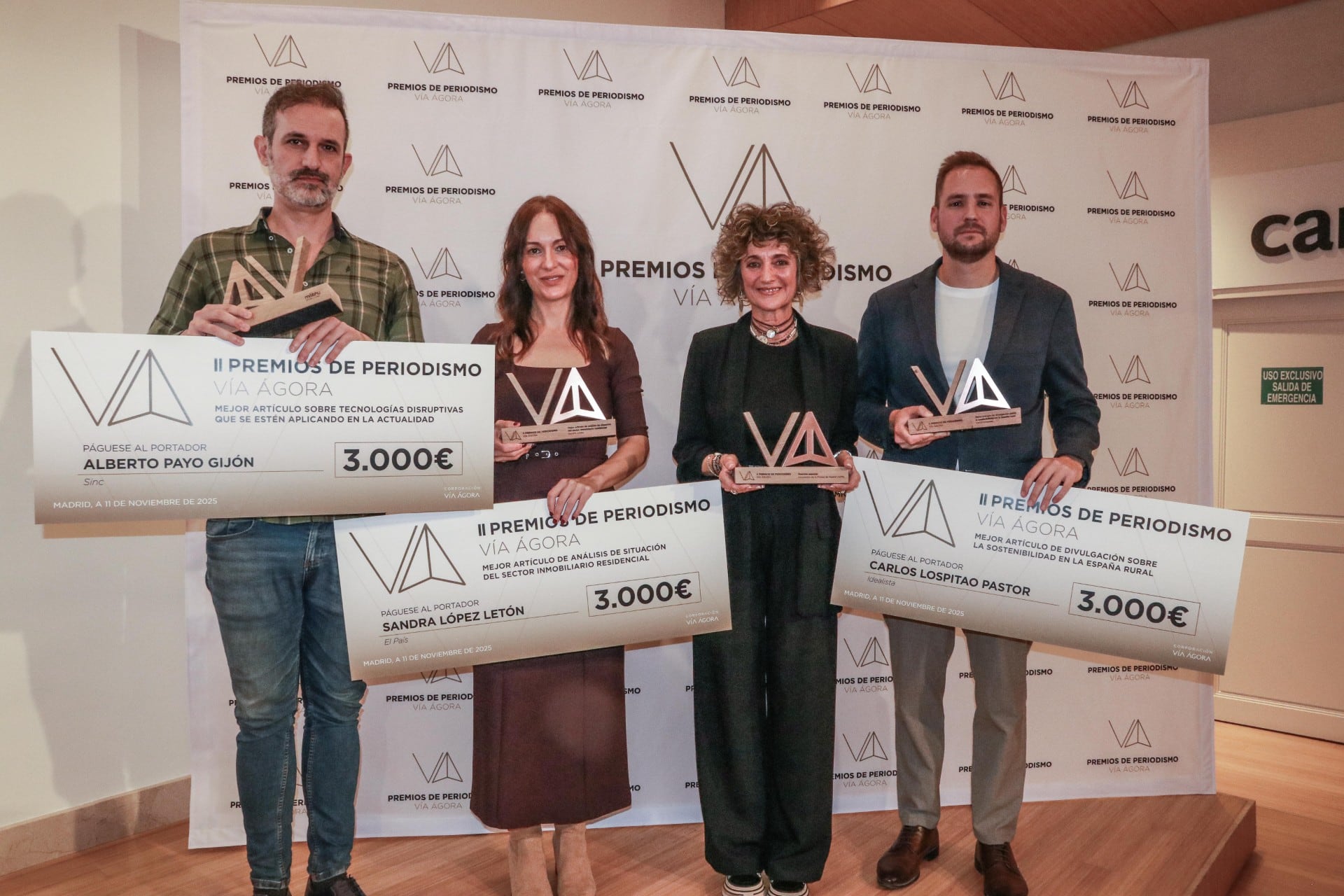 Sandra López Letón, de EL PAÍS, galardonada en los Premios de Periodismo VÍA ÁGORA