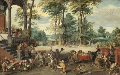 'Alegoría de la Tulipomania', Jan Brueghel el Joven, 1640. |