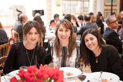 Susana Arribas (L'oreal Lujo), Cristina de Catalina (Procter & Gamble) y María Cerezo (Aqua di Parma).