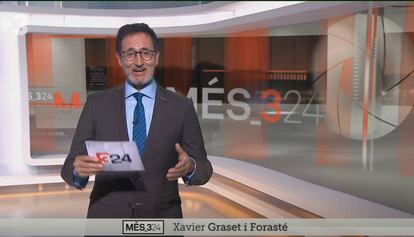 Xavier Graset, presentador del programa 'Més 324'.