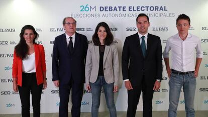 Debate electoral de los candidatos a la Comunidad de Madrid, organizado por EL PAÍS y la Cadena SER.