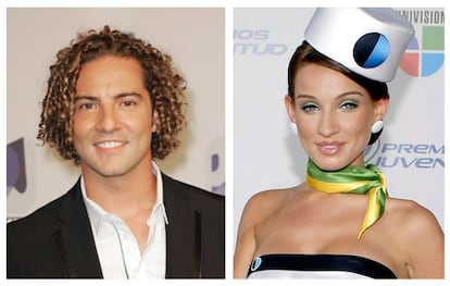 David Bisbal y Raquel Jiménez.