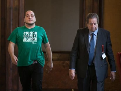 David Fernández y Javier de la Rosa en la comisión Pujol.