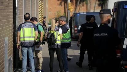 Escorcoll aquest matí a l'empresa Gespol a Barcelona.