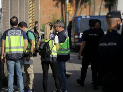 Escorcoll aquest matí a l'empresa Gespol a Barcelona.