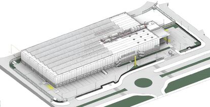 Maqueta del nuevo centro logístico