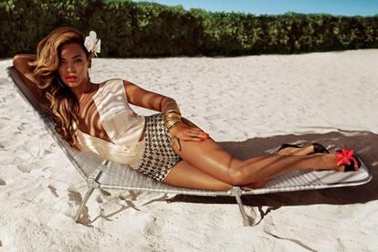 Una de las fotos publicitarias protagonizadas por Beyonc&eacute; en Bahamas.