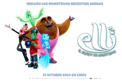 Cartel horizontal 'Elli y el equipo de monstruos'