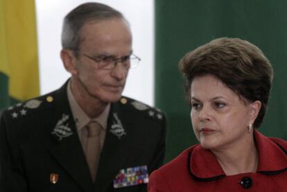 Dilma Rousseff, en un acto de presentación de nuevos altos mandos militares, en Brasilia.