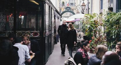 Restaurantes en el Marché des Enfants Rouges, en Paris