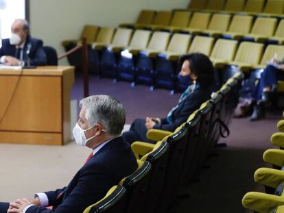 Andrea Orcel y Ana Botín, en el juicio por el fichaje frustrado del banquero.
