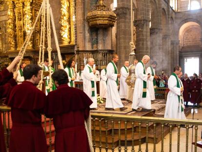 Misa del peregrino en la catedral de Santiago de Compostela. 