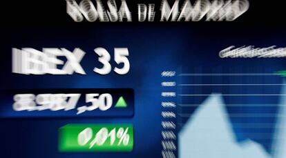 Bolsa de Madrid.