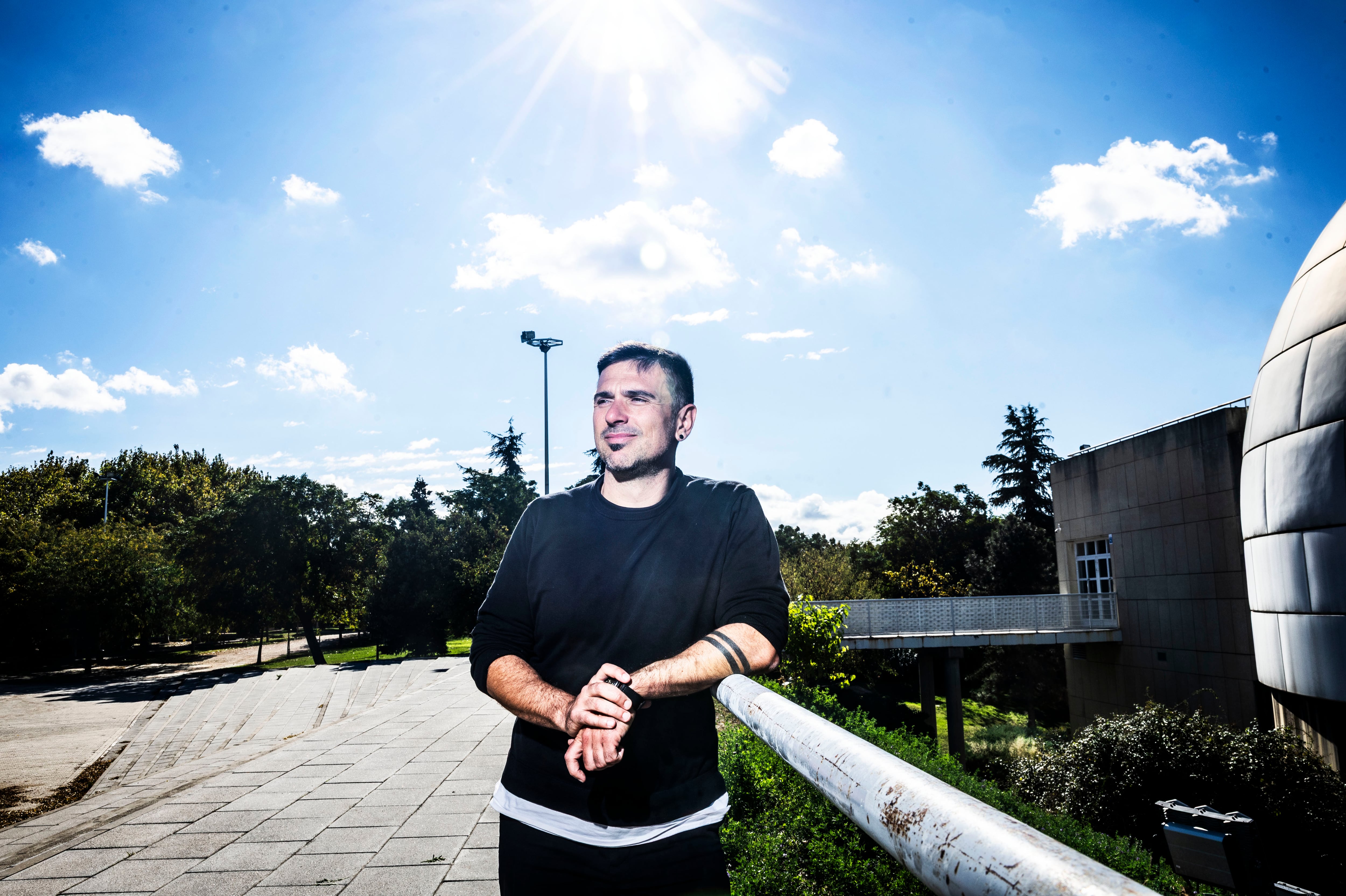 Ramón Espinar en el Planetario de Madrid.