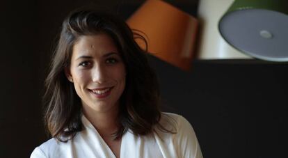 Garbiñe Muguruza posa en la redacción de EL PAÍS.