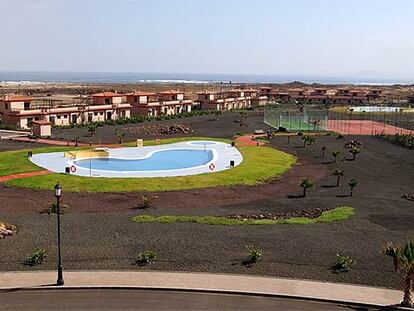 Chalés construidos en la urbanización Origo Mare, en Fuerteventura.