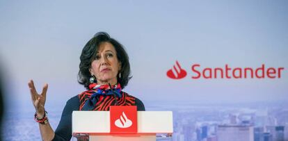La presidenta del Banco Santander, Ana Botín, en una imagen de archivo.