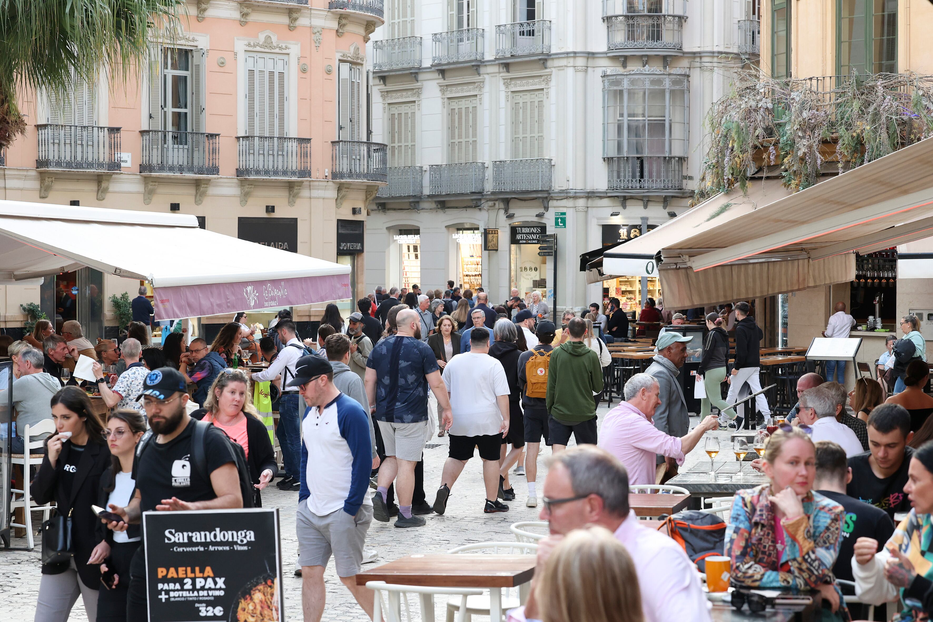 Casco histórico de Málaga.