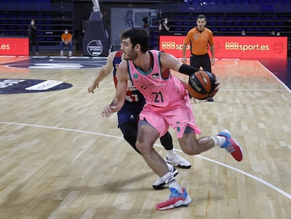 Abrines, en un partido Barça-Baskonia en octubre de 2020.