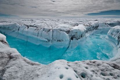 Imagen de unos glaciares en Groenlandia.