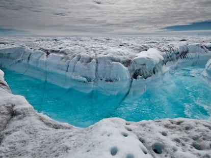 Imagen de unos glaciares en Groenlandia.