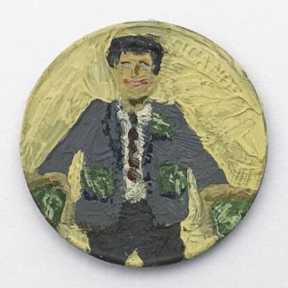 Moneda al óleo de la serie 'Los cambalaches'.