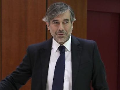 Enrique López, en el Tribunal Constitucional.