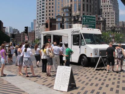 Las camionetas restaurante triunfan en Boston