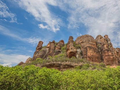 Parque Nacional da Serra da Capivara, no Piauí, um patrimônio mundial da Unesco ameaçado pela falta de recursos.