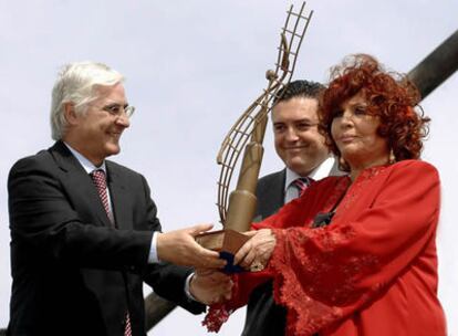 Sara Montiel y Barreda en Campo de Criptana.