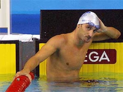 David Ortega, decepcionado, tras su semifinal.