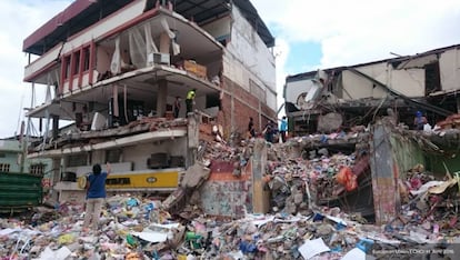 Efectos del huracán del 2016 en Manta, Ecuador.