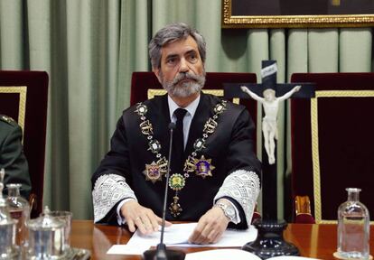 El presidente del Tribunal Supremo, Carlos Lesmes.