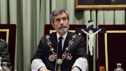 El presidente del Tribunal Supremo, Carlos Lesmes.