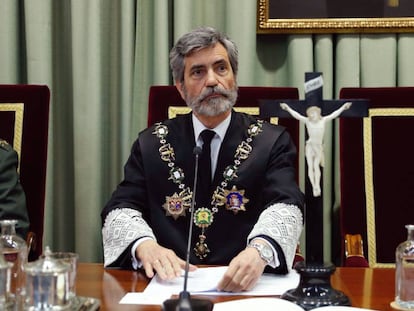 El presidente del Tribunal Supremo, Carlos Lesmes.